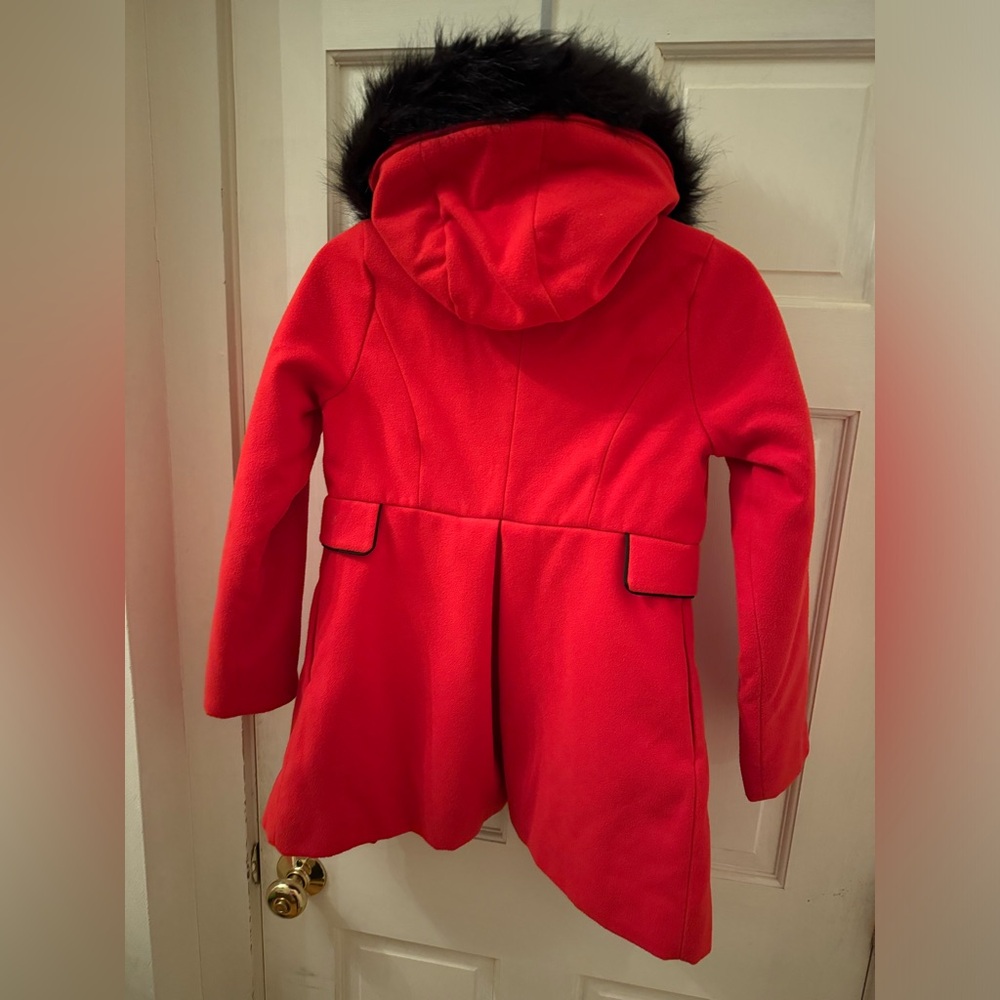 Cat and jack fleece felt swing coat